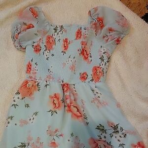 Girls short sleeve spring dress